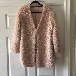 Pink Furry Coat Penny Lane Vibes